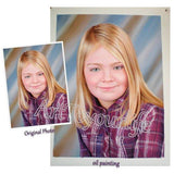 F&S Gift Store Custom Photo to Painting Hand painted Museum Quality Oil Portrait Children Portrait
