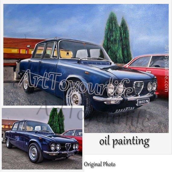Personalized Oil Painting From Photos, handcraft art on Canvas-Show Case QMN102455-20