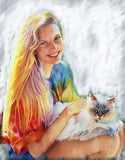 F&S Gift Store Custom Portrait - painting art from photo
