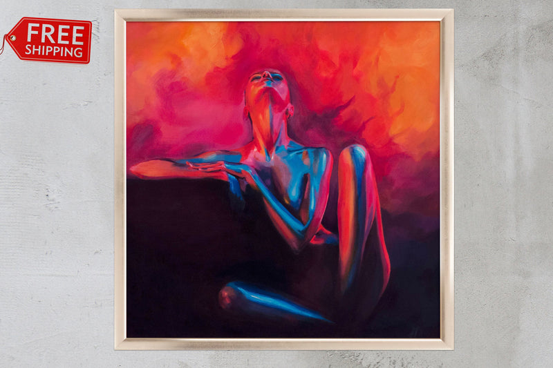 F&S Gift Store Surrealism/Nude/Oil Painting Canvas painting/Woman portrait/Custom nude/Erotic painting/Woman painting/Figurative/woman/Certificate/art