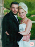 F&S Gift Store Oil Custom Portrait. Wedding Custom Portrait. Custom Oil painting. Commission Wedding Painting. Wedding personalized gift. 6 Sizes. Made USA