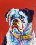 F&S Gift Store large pet portrait custom painting of dog