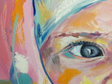 F&S Gift Store Baby girl painting from photo Oil portrait custom Customized kids portrait To order portrait oil Personalised gift kids Modern impressionism