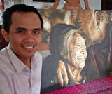 Personalized Oil Painting From Photos, handcraft art on Canvas-Show Case IAN102060-48