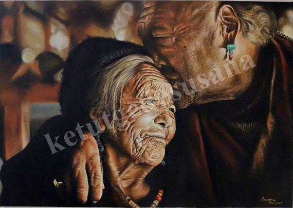 F&S Gift Store Oil Painting Portraits...Custom work by Balinese artist, Ketut Gede Susana