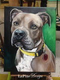 F&S Gift Store Custom 8"x10" Pet Portrait by LaPine Design -Oil Painting on Traditional Back Stapled Canvas