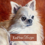 F&S Gift Store Custom 8"x8" Pet Portrait by LaPine Design - Oil Painting on Traditional Back Stapled Canvas