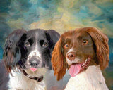 Personalized Oil Painting From Photos, handcraft art on Canvas-Show Case GNI101541-12