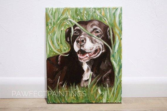 F&S Gift Store CUSTOM dog painting, custom pet painting, pet painting custom, dog painting, oil painting