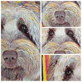 F&S Gift Store Two Pets Portrait From Photo Custom Painting Dogs Painting To Order Dog Custom Portrait On Canvas Custom Portrait Home Interior Painting