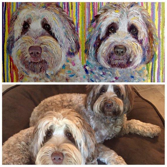 Personalized Oil Painting From Photos, handcraft art on Canvas-Show Case LJE102560-12