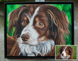 F&S Gift Store 16in x 20in â€?Custom Pet Portrait Painting from Photo, Dog Painting, Cat Painting, Memorial, Animal Lover Gift, Time-Lapse, Frame Included