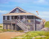 F&S Gift Store Home portrait oil on canvas painting Realtor closing gift for clients Original custom house art from photos by Janet Zeh