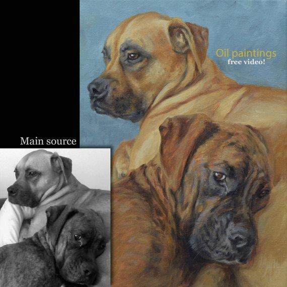 Personalized Oil Painting From Photos, handcraft art on Canvas-Show Case EKJ100728-36
