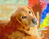 F&S Gift Store Canvas portrait painting Custom animal portraits Custom painted portraits Painted pet portraits Custom painting from photo Portrait painting