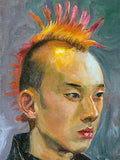 F&S Gift Store Original Oil Painting, Oil Portrait, Young Man Portrait, Man Portrait, New York Life, Custom Portrait, Oil on Canvas, 30X40 CM (11.8"X15.7")