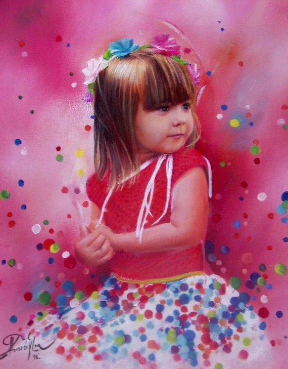 Personalized Oil Painting From Photos, handcraft art on Canvas-Show Case LJS102182-12