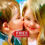 Personalized Oil Painting From Photos, handcraft art on Canvas-Show Case SMR100939-30