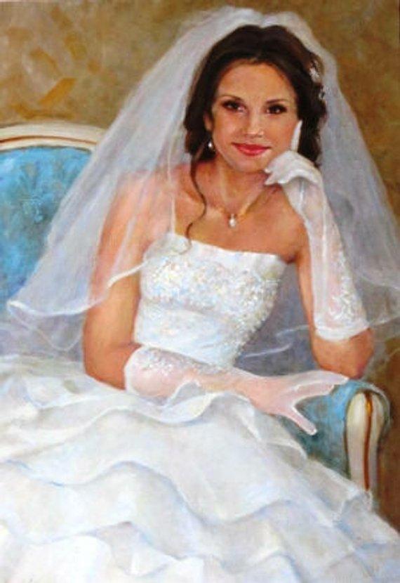 F&S Gift Store Personalized Custom Portrait - painting art from photo by Chris Art - "Original oil painting - Free Shipping