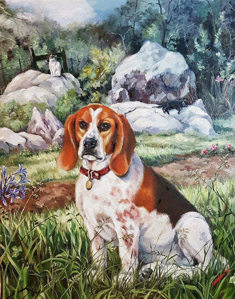Personalized Oil Painting From Photos, handcraft art on Canvas-Show Case QMN101246-20