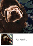 Personalized Oil Painting From Photos, handcraft art on Canvas-Show Case DRI100847-48