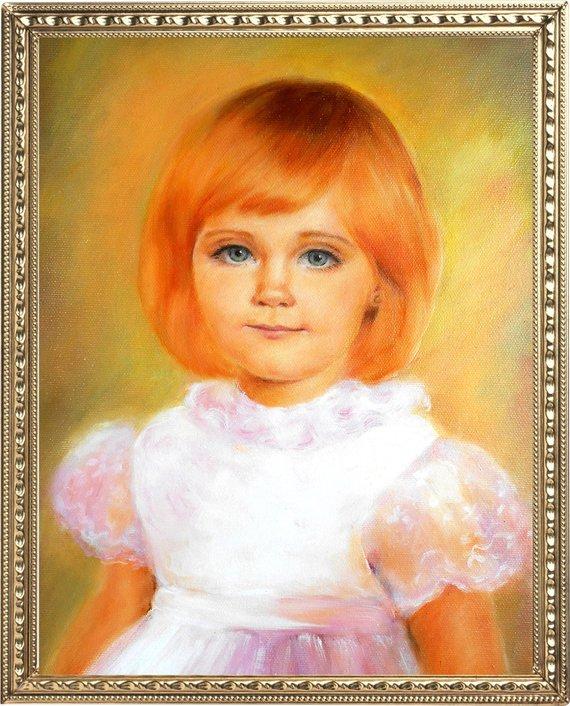 F&S Gift Store Portret to order, Custom Order Portrait, Custom Portrait from Photo, Portrait painting, Child's portrait, Kid's portrait, Impressionism art