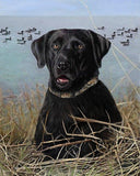 F&S Gift Store Vizsla Dog Portrait Painting, Custom Realistic hand painted digital oil, Black Lab art, lifelike, from your photo, pet loss memorial