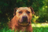 F&S Gift Store Custom Pet Dog Portrait Painting from Photo, Poster, Canvas or Digital File