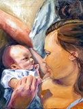 F&S Gift Store Oil Painting - Custom Portrait - realistic - child - original painting - childrens portrait - gift idea - realistic painting