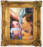 F&S Gift Store Oil Painting - Custom Portrait - realistic - child - original painting - childrens portrait - gift idea - realistic painting