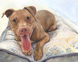 F&S Gift Store 8x8" or 8x10" Custom Pet Portrait Oil Painting From Photo on Canvas, Holiday Gift