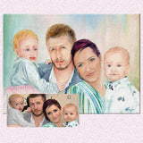 Personalized Oil Painting From Photos, handcraft art on Canvas-Show Case QJE102398-12