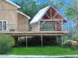 F&S Gift Store House Portrait Painting Customized Oil Painting Custom House Portrait Painting From Photo Custom Painting Your House Family's Home Painting