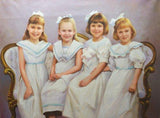 F&S Gift Store Custom portrait-custom family portrait-oil painting-custom oil portrait painting-painting from photo-childrens portrait-personalized ETSY