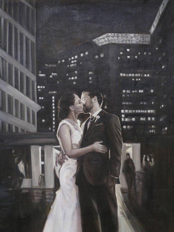 Personalized Oil Painting From Photos, handcraft art on Canvas-Show Case KBG101629-12