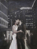 F&S Gift Store Custom Wedding Portrait Oil Painting on Canvas (from photo)