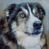 F&S Gift Store Canine Cuties, custom Pet Portrait paintings in Oils by puci, 8x8 inches
