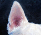 F&S Gift Store Upsy-Daisy Chihuahua, custom pet portraits dog paintings, original oil painting by puci, 8x10"