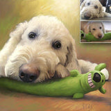 Personalized Oil Painting From Photos, handcraft art on Canvas-Show Case ILE100670-12