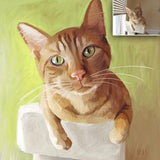 F&S Gift Store CUSTOM DOG Portrait from your Photo, Digital Art or Oil Painting on Canvas (Christmas Present Gift ) Custom Pet Portraits, Cats