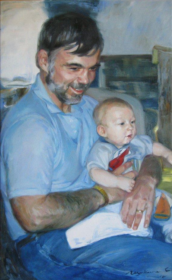 F&S Gift Store Custom child portrait, Child portrait, Painting commission, Custom children portrait, Child portrait, Custom child portrait, Dad gift