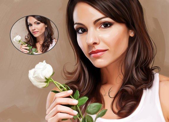 F&S Gift Store Custom Oil Painting / Portrait Commission (Single Person) - Custom Portrait / Custom Painting / Single Portrait / Personalized Oil Portrait