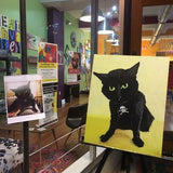 F&S Gift Store PET PORTRAITS, acrylic painting, made to order, custom art, holiday gifts, christmas shopping, dog art, cat art