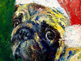 F&S Gift Store Custom dog portrait Oil portrait pet Christmas art gift for mom Dog painting from photo Personalized painting dog Wall art canvas dog