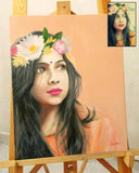 F&S Gift Store Custom Portrait, Girlfriend Gift,Photo to painting,Oil painting,Valentine's Gift,Romantic gift,Couple portrait, Birthday Gift,Boyfriend gift