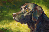 F&S Gift Store Custom dog portrait oil painting, pet portrait original painting, oil on canvas, pet lover gift, custom painting, oil portrait personalized