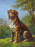 F&S Gift Store Custom dog portrait oil painting, pet portrait original painting, oil on canvas, pet lover gift, custom painting, oil portrait personalized