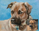 F&S Gift Store Dog painting custom oil painting canvas custom Pet portrait painting custom dog portrait custom Pet painting Dog lover gift Christmas gift