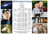 F&S Gift Store CUSTOM oil portrait on canvas - hand drawn portrait from your photo