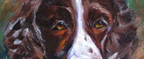 F&S Gift Store english springer spaniel, custom dog Painting,Christmas pet portrait, portrait Commission, Dog painting from a photo, pet memorial, pet art,